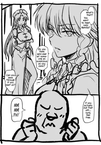 [Ahemaru] Sakuya-san to Meiling-san to Long-Range Oji-san | Sakuya, Meiling and the Long-Range Uncle (Touhou Project) [English] [Solas]